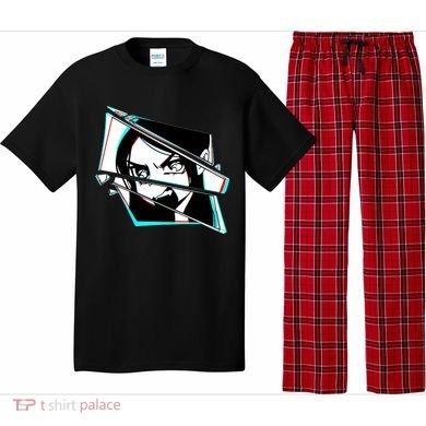 Anime Eyes Broken Glass Yelling Pajama Set