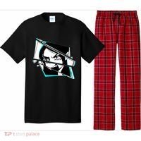 Anime Eyes Broken Glass Yelling Pajama Set thumb 0