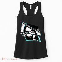 Anime Eyes Broken Glass Yelling Women's Tank Top thumb 0