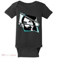 Anime Eyes Broken Glass Yelling Baby Bodysuit thumb 0