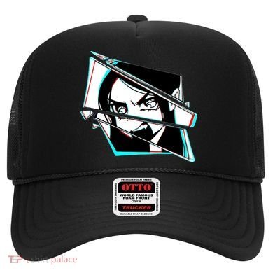 Anime Eyes Broken Glass Yelling Hat