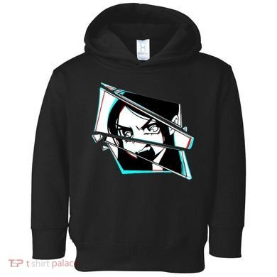 Anime Eyes Broken Glass Yelling Toddler Hoodie