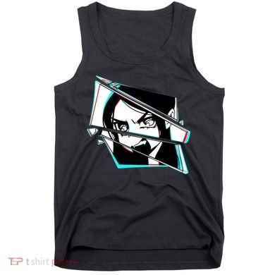 Anime Eyes Broken Glass Yelling Tank Top