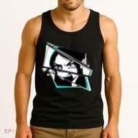 Anime Eyes Broken Glass Yelling Tank Top thumb 3