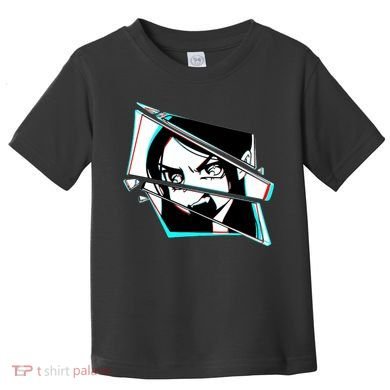 Anime Eyes Broken Glass Yelling Toddler T-Shirt