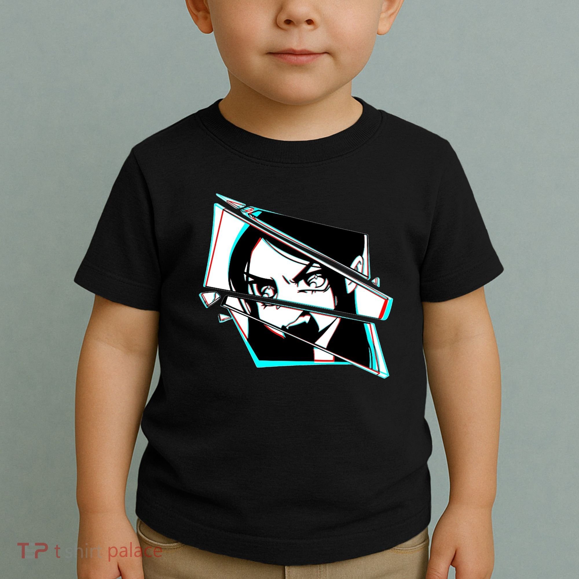 Anime Eyes Broken Glass Yelling Toddler T-Shirt