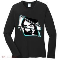 Anime Eyes Broken Glass Yelling Women's Long Sleeve Shirt thumb 0
