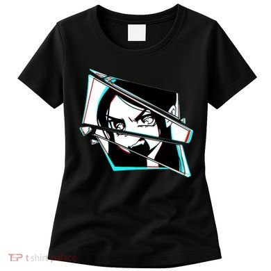 Anime Eyes Broken Glass Yelling Women's T-Shirt