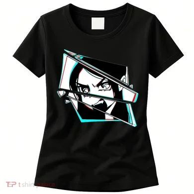 Anime Eyes Broken Glass Yelling Women's T-Shirt