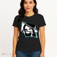 Anime Eyes Broken Glass Yelling Women's T-Shirt thumb 4