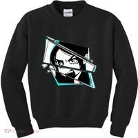 Anime Eyes Broken Glass Yelling Kids Sweatshirt thumb 0