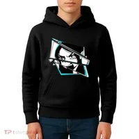 Anime Eyes Broken Glass Yelling Kids Hoodie thumb 4