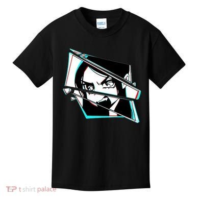 Anime Eyes Broken Glass Yelling Kids T-Shirt