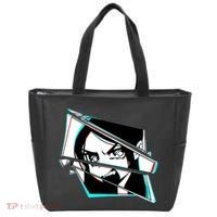 Anime Eyes Broken Glass Yelling Tote Bag thumb 0
