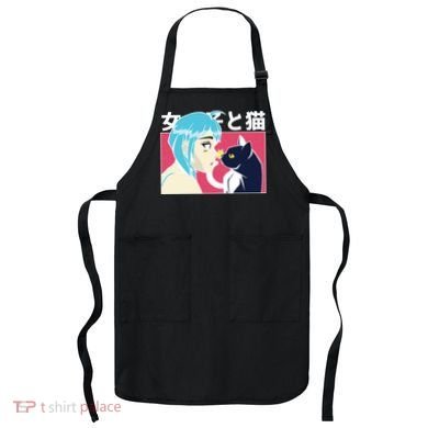 Anime Girl Cat Apron