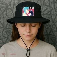 Anime Girl Cat Bucket Hat thumb 3