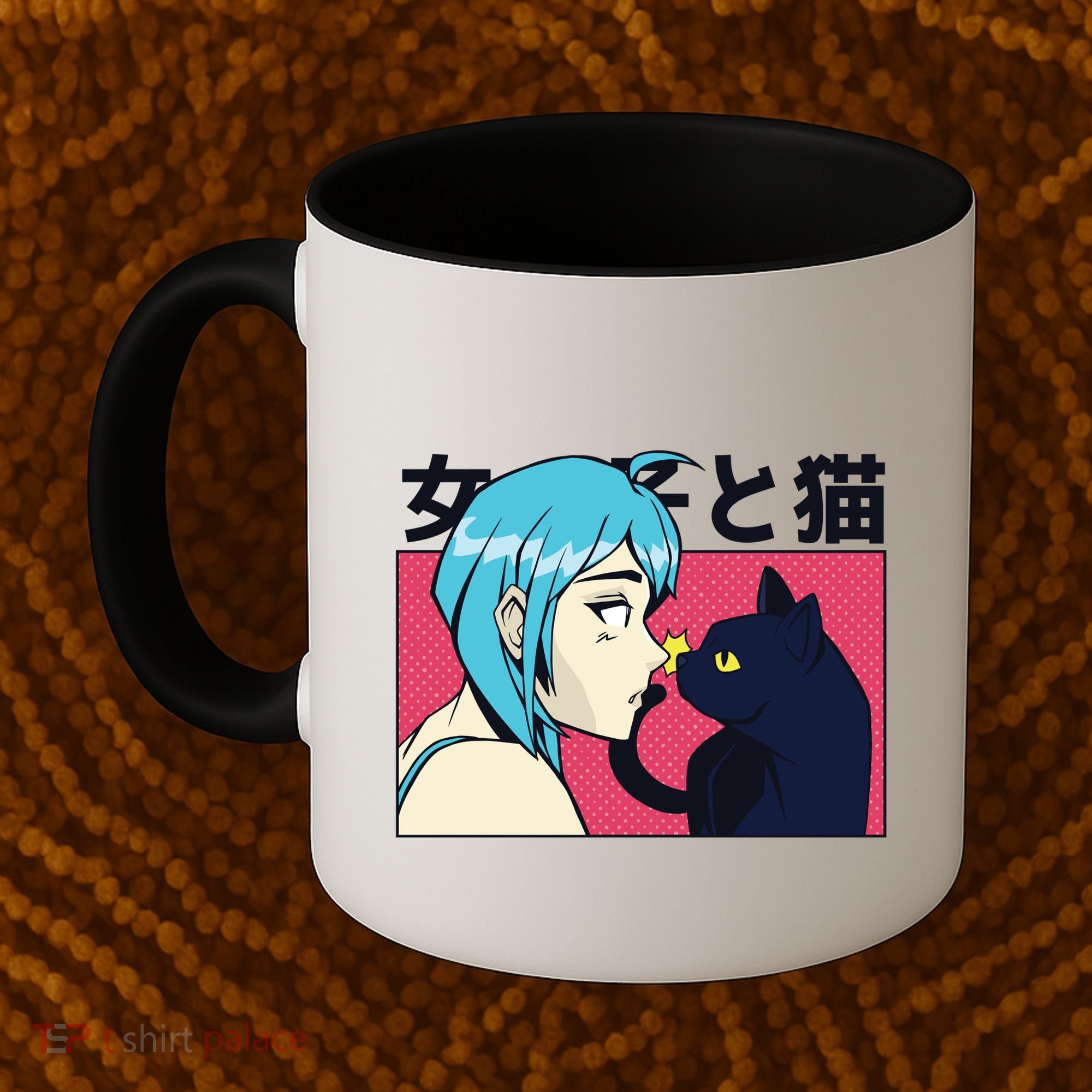 Anime Girl Cat Coffee Mug