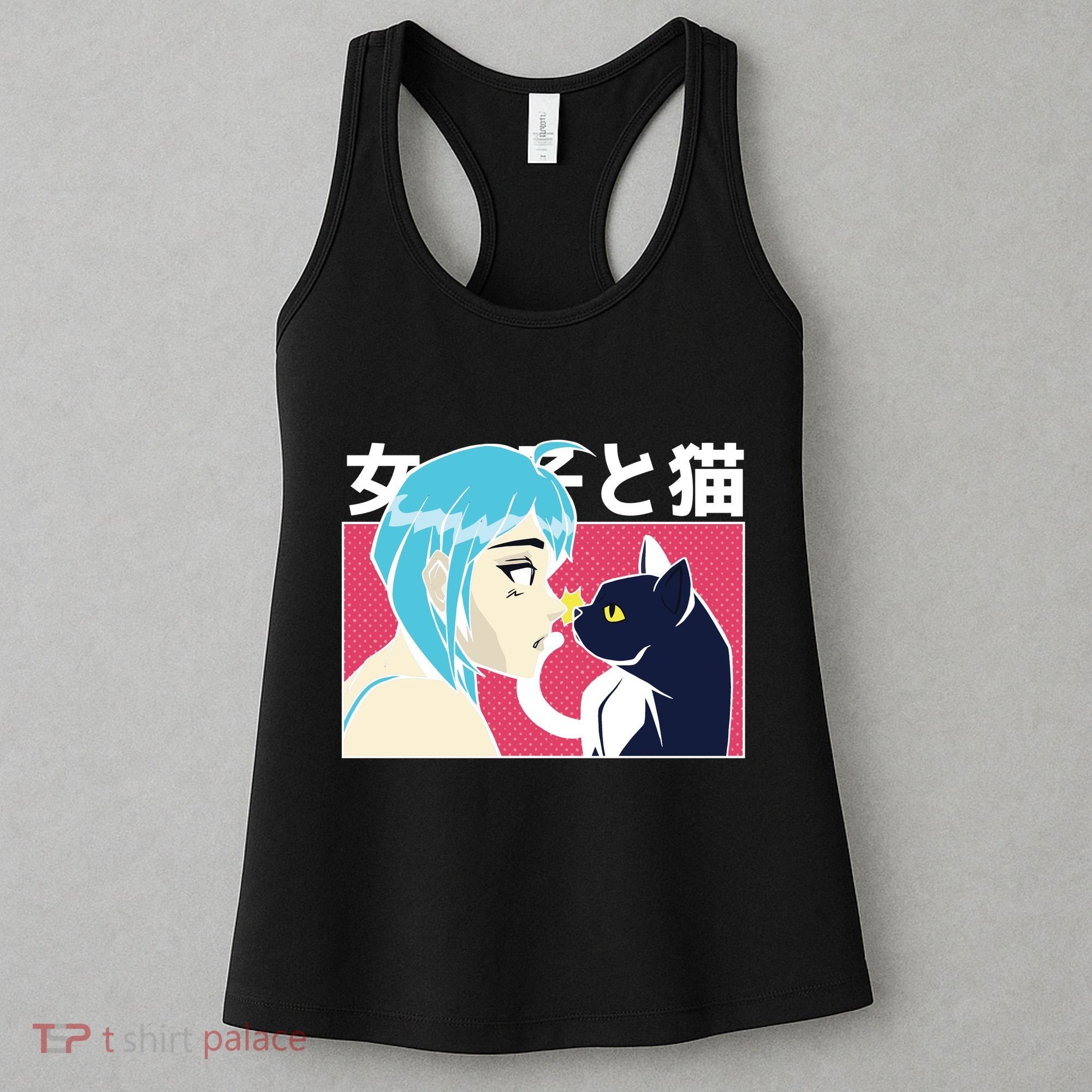 Anime Girl Cat Women's Tank Top