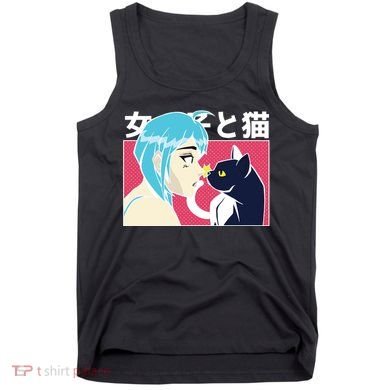 Anime Girl Cat Tank Top