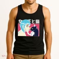 Anime Girl Cat Tank Top thumb 3