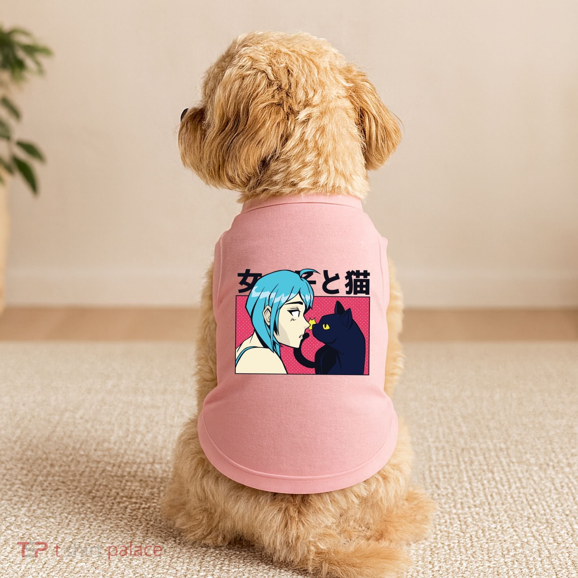 Anime Girl Cat Doggie Tank