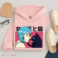 Anime Girl Cat Hoodie thumb 4