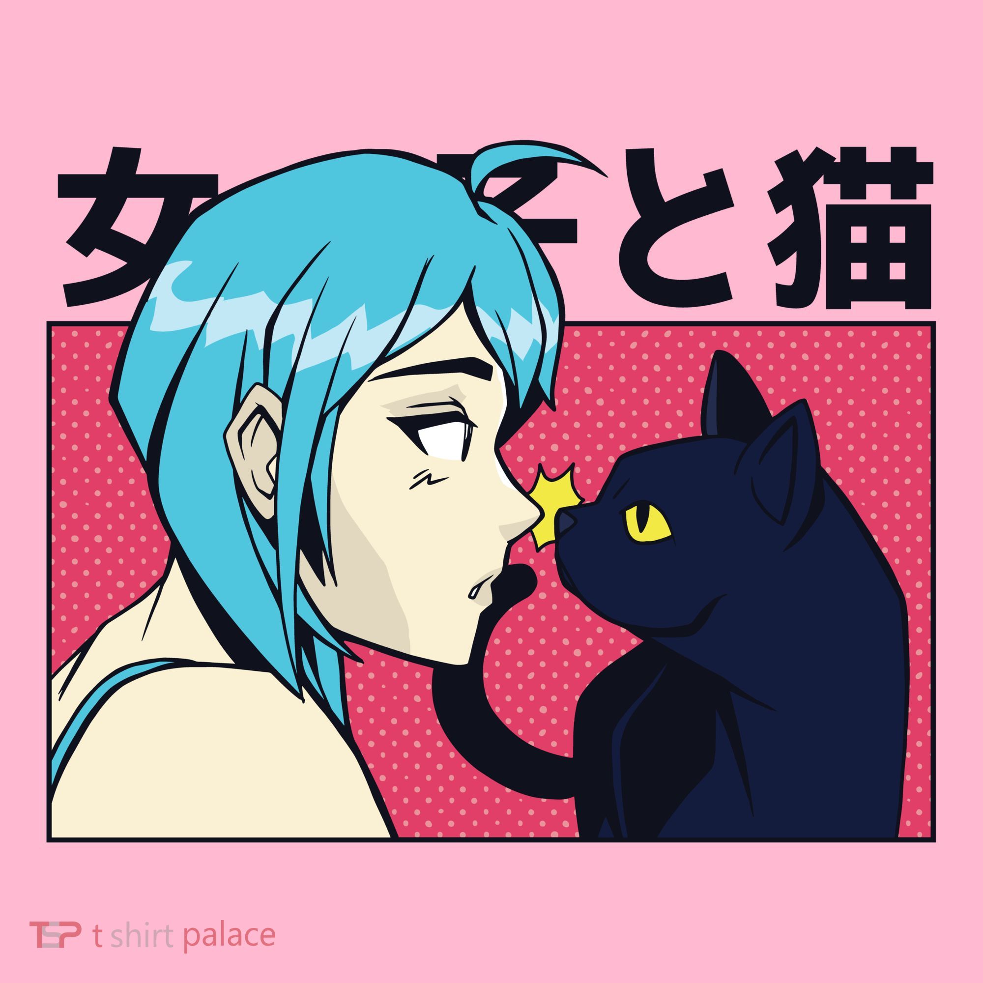 Anime Girl Cat Mousepad