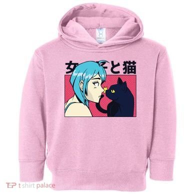 Anime Girl Cat Toddler Hoodie