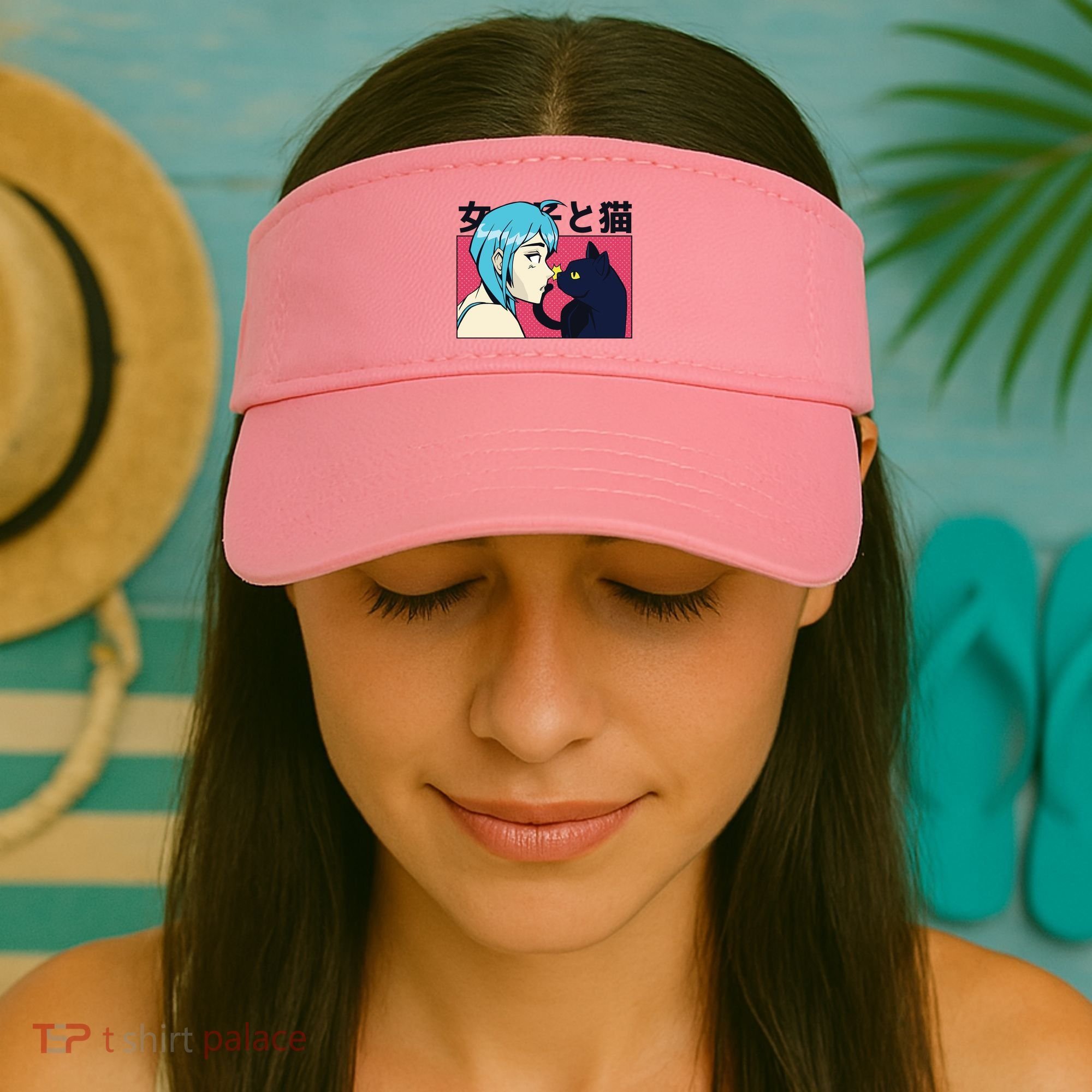 Anime Girl Cat Visor