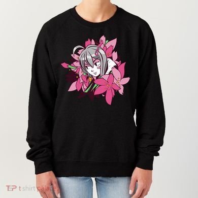 Anime Girl Flowers Women's Sweatshirt