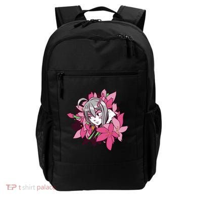 Anime Girl Flowers Backpack