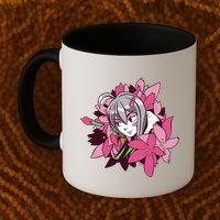 Anime Girl Flowers Coffee Mug thumb 2