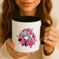 Anime Girl Flowers Coffee Mug thumb 3