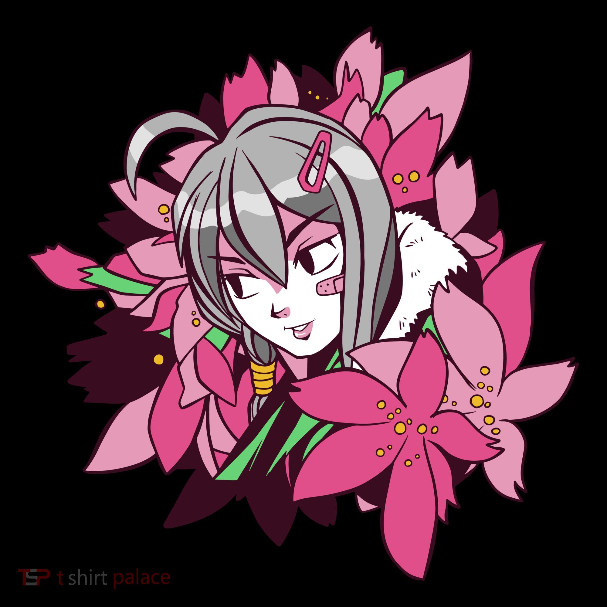 Anime Girl Flowers Coffee Mug