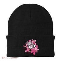 Anime Girl Flowers Beanie thumb 0