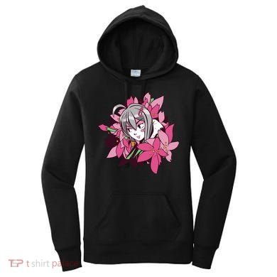 Anime Girl Flowers Women's Hoodie