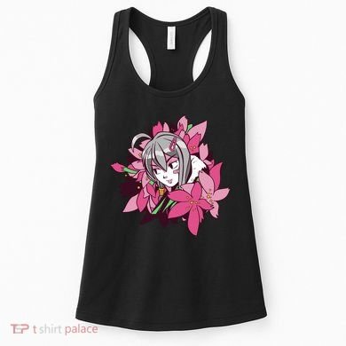 Anime Girl Flowers Women's Tank Top