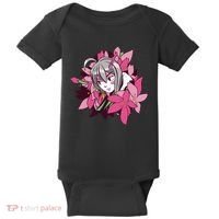 Anime Girl Flowers Baby Bodysuit thumb 0