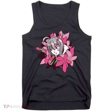 Anime Girl Flowers Tank Top