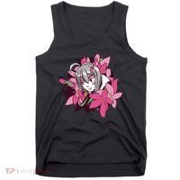 Anime Girl Flowers Tank Top thumb 0