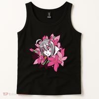 Anime Girl Flowers Tank Top thumb 2