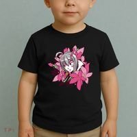 Anime Girl Flowers Toddler T-Shirt thumb 2