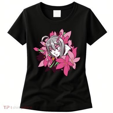 Anime Girl Flowers Women's T-Shirt