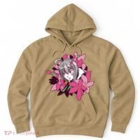 Anime Girl Flowers Hoodie thumb 0