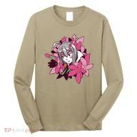 Anime Girl Flowers Long Sleeve Shirt thumb 0