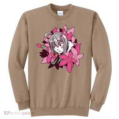 Anime Girl Flowers Sweatshirt