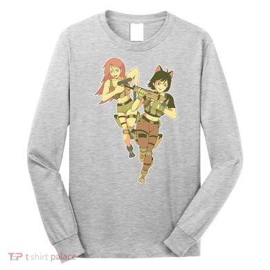 Anime Girl Soldiers Long Sleeve Shirt