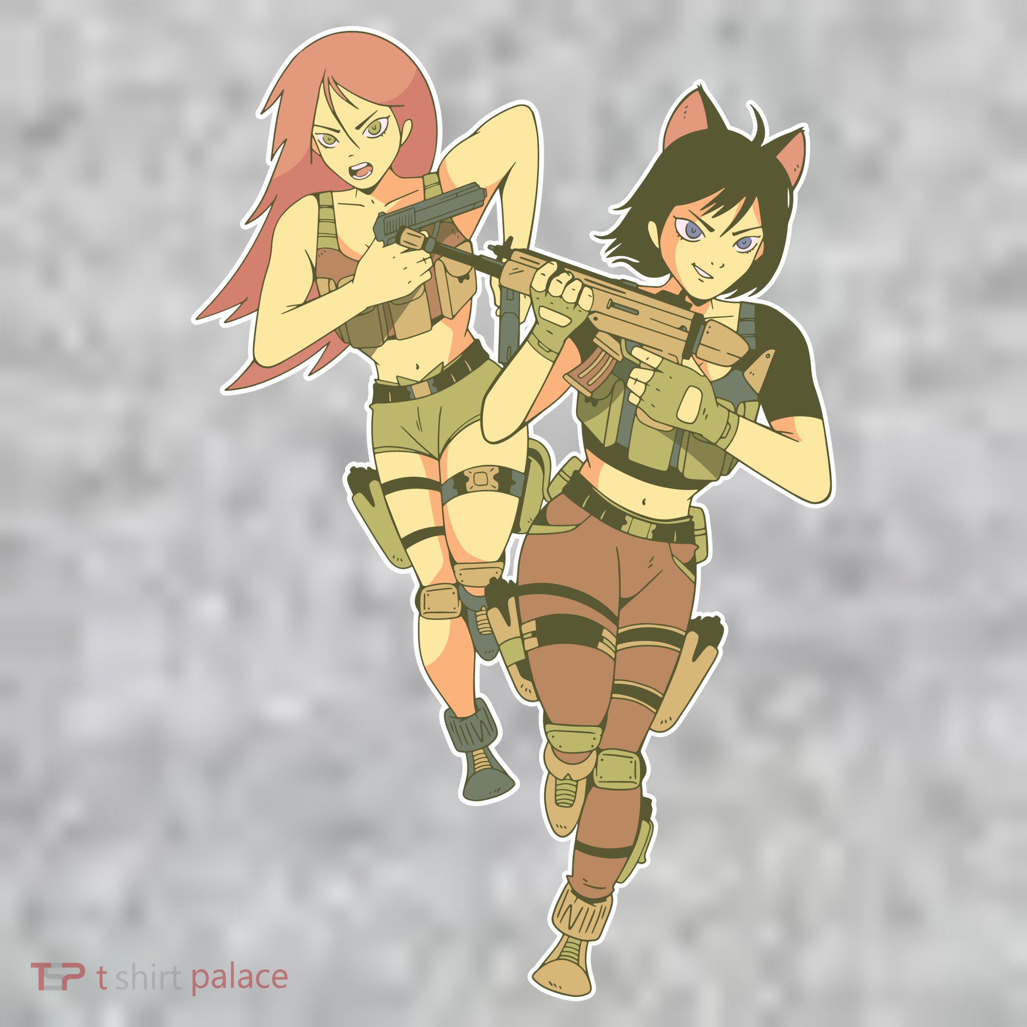 Anime Girl Soldiers Kids Hoodie
