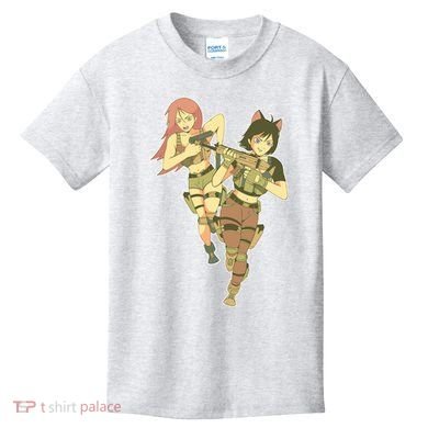 Anime Girl Soldiers Kids T-Shirt