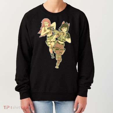 Anime Girl Soldiers Women's Sweatshirt